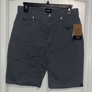 Vans Men's Dark Gray Flat Front Shorts
